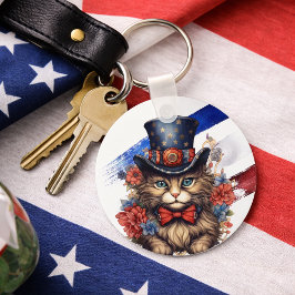 Chaveiro Patriotic Americana Cat