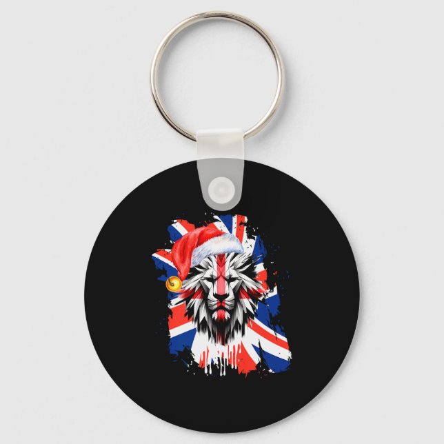Chaveiro Patriotic British Christmas Uk English Flag Premiu (Frente)