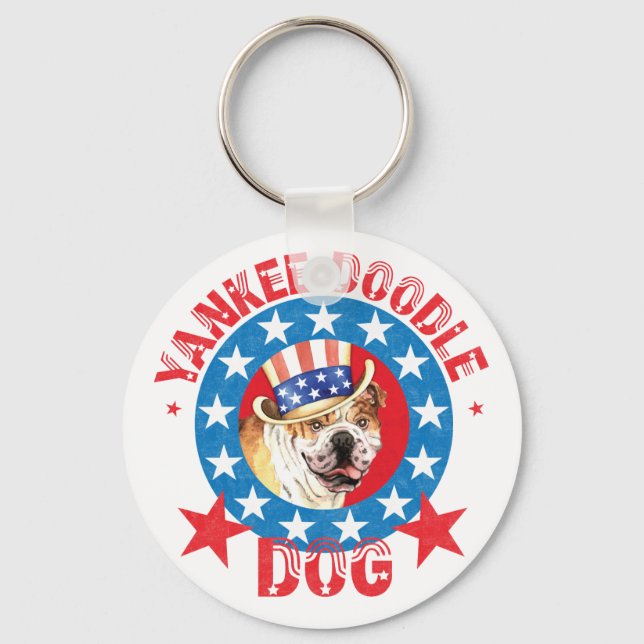 Chaveiro Patriotic Bulldog (Frente)