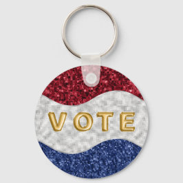 Chaveiro Patriotic Mosaic Waves Vote