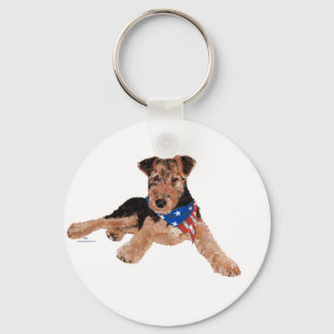 Chaveiro Patriotic Terrier Puppy
