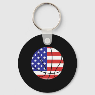 Chaveiro Patriótica Americana Bandeira 4 de julho Bysketbyl