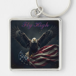 Chaveiro Patriótica USA Flag Eagle