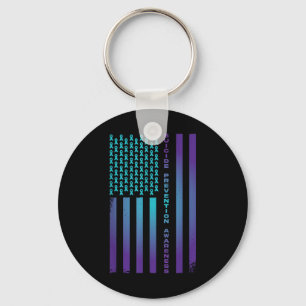 Chaveiro Patriótico Americano Bandeira nos Estados Unidos P