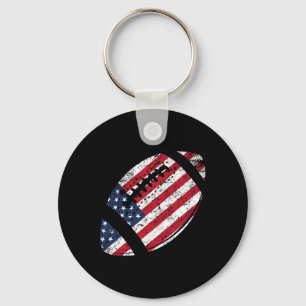 Chaveiro Patriótico Americano de Bandeira Americana de 4 de