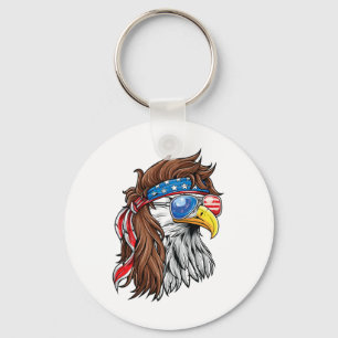 Chaveiro Patriótico Byld Eagle Mullet EUA Bandeira American