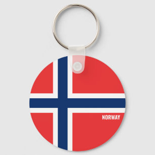 Chaveiro Patriótico de encantamento do pavilhão da Noruega