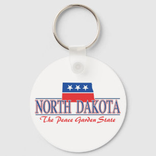 Chaveiro patriótico de North Dakota