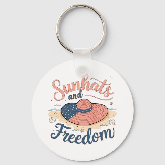 Chaveiro Patriótico dos Sunhats e Liberdade (Frente)