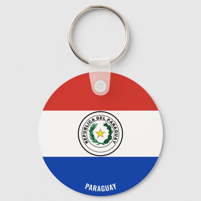 Chaveiro Patriótico Encantador do Paraguai (Frente)