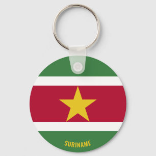 Chaveiro Patriótico encantador do Suriname Flag