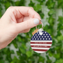 Chaveiro Patriótico Patriótico Americano Bandeira Americano