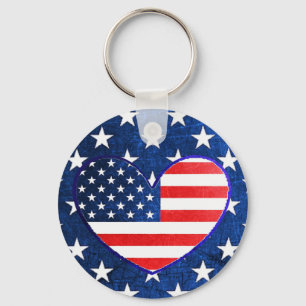 Chaveiro Patriotismo Americano de Bandeira Patriotismo PoSt
