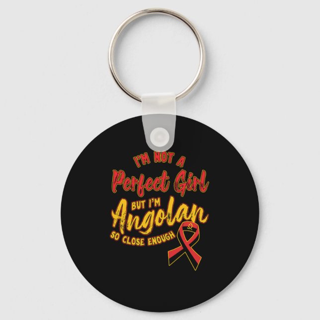 Chaveiro Patriotismo Angola África do Sul Porto de Luanda (Frente)