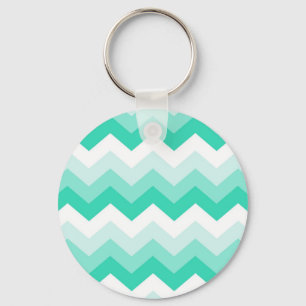 Chaveiro Patrulha Zigzag (Turquoise, wit en groen)