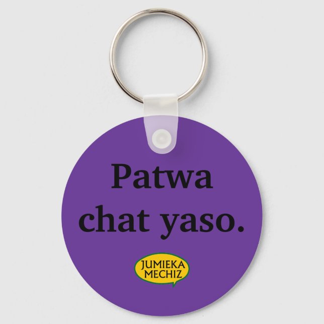 Chaveiro Patwa chat yaso (Frente)