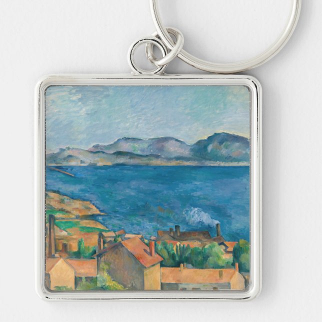 Chaveiro Paul Cezanne - Baía de Marselha, Vista de Estaque (Frente)