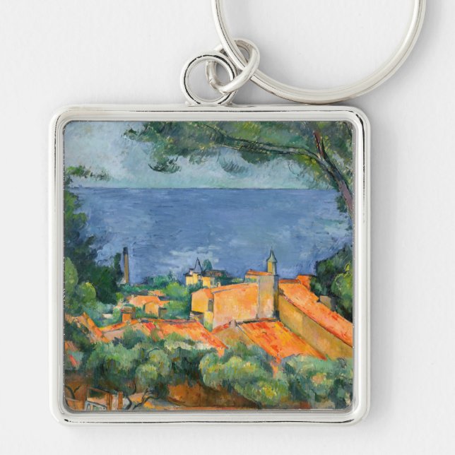 Chaveiro Paul Cezanne - Estaque com Telhados Vermelhos (Frente)