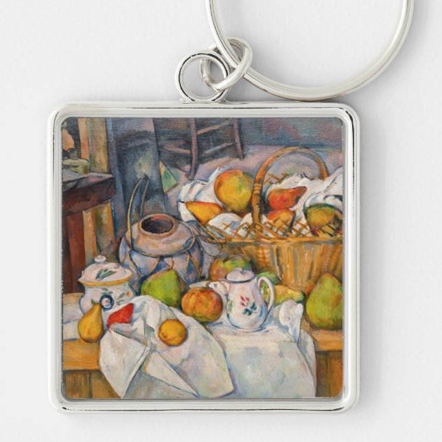 Chaveiro Paul Cezanne - Natureza Morta com Cesta (Frente)