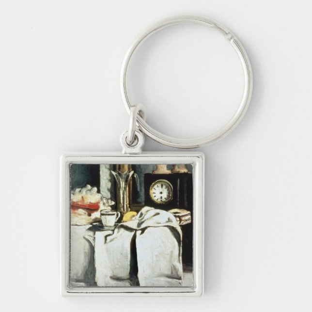 Chaveiro Paul Cezanne| Relógio de mármore preto, c.1870 (Frente)