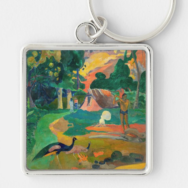 Chaveiro Paul Gauguin - Paisagem com Peacocks / Matamoe (Frente)
