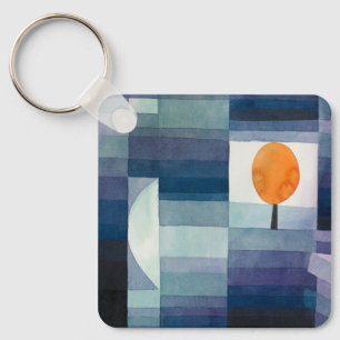 Chaveiro Paul Klee Precursor do Outono Azul Moderno Abstrat