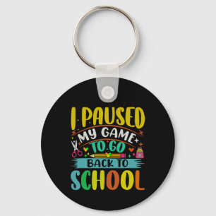 Chaveiro Pauso Meu Jogo Para Voltar Ao Estudante De Primeir