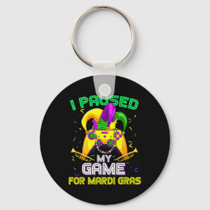 Chaveiro Pausou Meu Jogo Para O Jogo Mardi Gras Mardi Gra