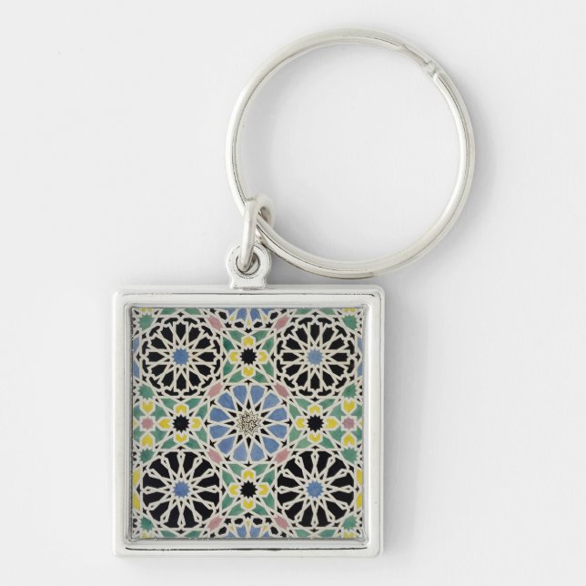 Chaveiro Pavimento de mosaico no Alhambra, 'do Arabian (Frente)