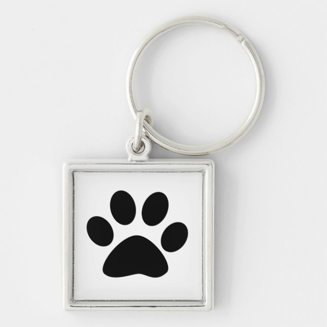 Chaveiro Paw Print Pattern Dog Mom Dad Christmas Gift Favor (Frente)