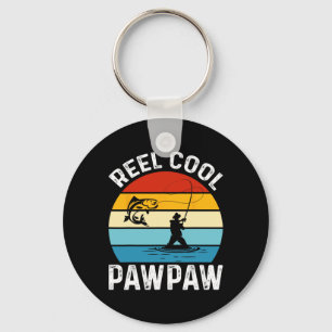 Chaveiro Pawpaw Pescaria Legal Pescador Engraçado Retro Paw