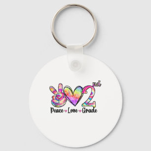 Chaveiro Paz Amor 2ª Série Tie Dye Ck Volta às Aulas Profes