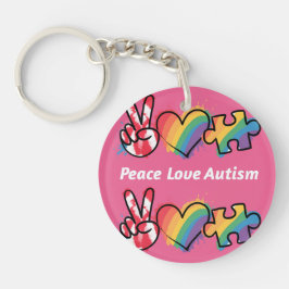 Chaveiro Paz.Amor.Autismo