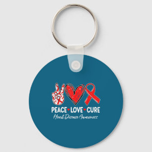 Chaveiro Paz Amor Coração Saúde Conscientização Doenças Car
