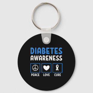 Chaveiro Paz Amor Cura Diabetes Consciência 3