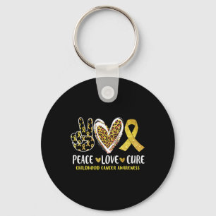 Chaveiro Paz Amor Curta Cancer Sensibilização Infantil