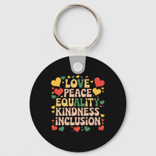 Chaveiro Paz Amor Diversidade Inclusão Mês da História Negr