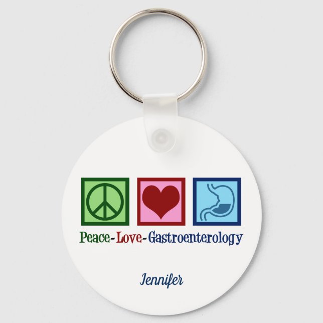 Chaveiro Paz Amor Gastroenterologia (Frente)