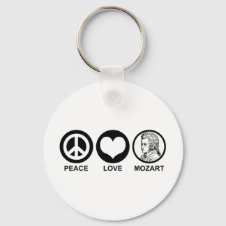 Chaveiro Paz Amor Mozart