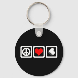Chaveiro Paz amor piano
