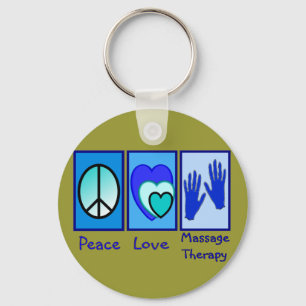 Chaveiro Paz, amor, presentes da terapia da massagem