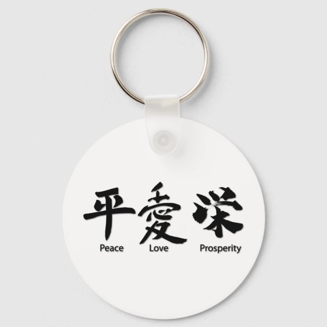 Chaveiro Paz, amor, prosperidade (Frente)