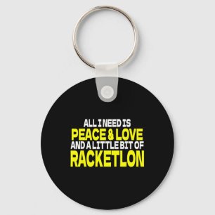 Chaveiro Paz Amor Racketlon Dizia Projeto Racketlon Jogador