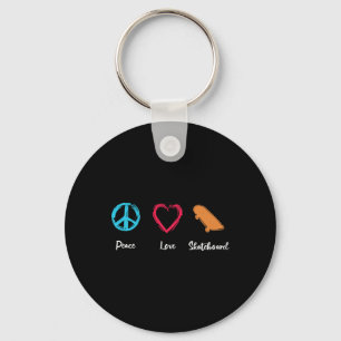 Chaveiro Paz Amor Skateboard Skate Fan Patinador