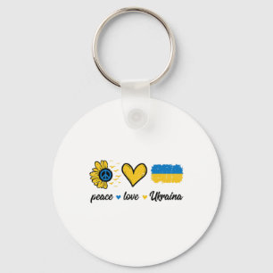 Chaveiro Paz Amor Ucrânia Vintage Ucraniano Groovy Mulheres