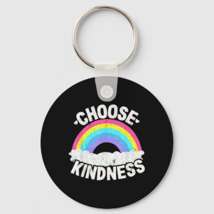 Chaveiro Paz Arco-íris Hippie Anti-Bullying Positivo Escolh