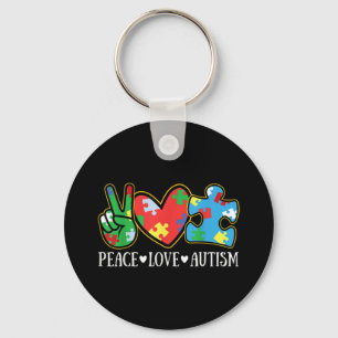 Chaveiro Paz Autismo Quebra-cabeça do Autismo Autismo do F