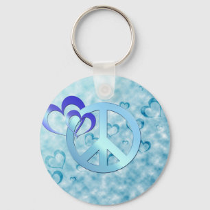 Chaveiro Paz azul