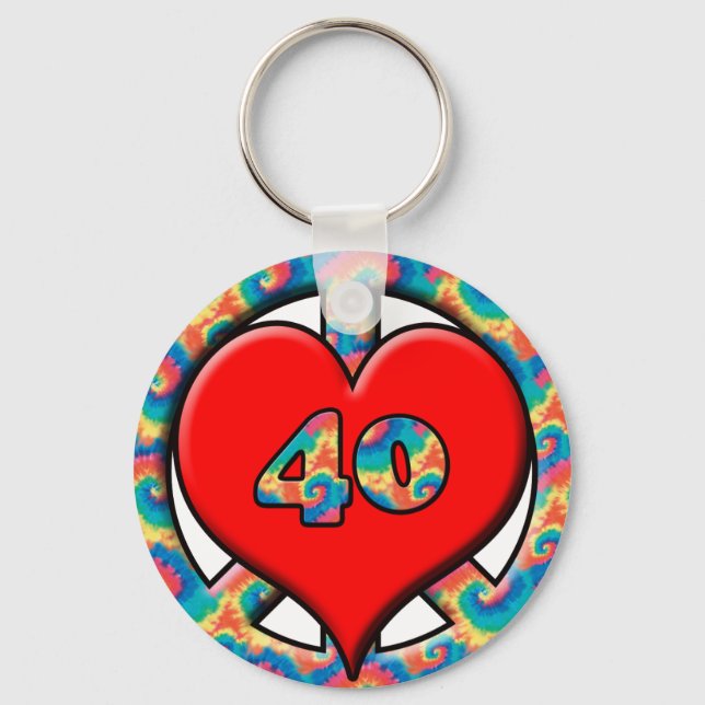 Chaveiro Paz, Coração, 40 (Frente)