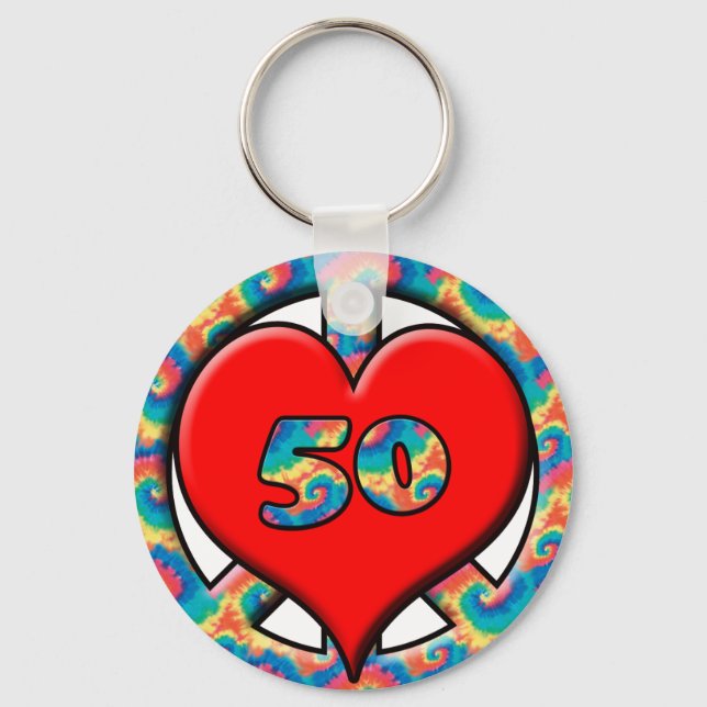 Chaveiro Paz, Coração, 50 (Frente)